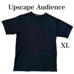アップスケープオーディエンス　日本製　半袖無地ポケットTシャツ　XL　黒コットンのサムネイル