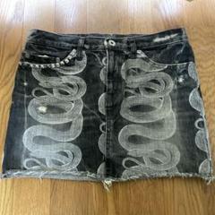 専用♡HYSTERIC GLAMOUR スネークダメージ スカートXS☆超美品☆ SNAKE LOOP リメイクデニムスカート|HYSTERIC GLAMOUR WOMEN