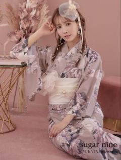 sugar 三上悠亜 大人スウィートフラワー 牡丹柄 浴衣 ピンク sugar 三上悠亜 大人スウィートフラワー 牡丹柄 浴衣 ピンク