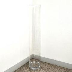 送料無料◆2024新品  美品 高さ80cm φ14,8cm 円柱 ガラス フラワーベース PRIMA購入 花瓶・フラワースタンド