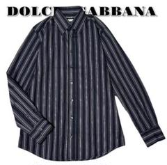 ✨️美品✨️ ドルチェアンドガッバーナ ドレスシャツ ストライプ 紺