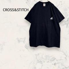 クロススティッチ クルーネック半袖Tシャツ XL 大きいサイズ 綿100% 夏
