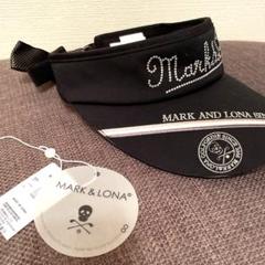 最新MARK&LONA POLLA ラインストーンサンバイザー 新品 最新MARK&LONA POLLA ラインストーンサンバイザー 新品