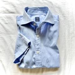 BEAMS F ピンオックスカッタウェイカラー半袖シャツ 日本製　サイズM