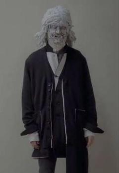 Undercoverism ニットカーディガン 21aw UNDERCOVER 21AWニットカーディガンMIX縮絨ウールジャケット
