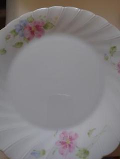 花柄波型皿 直径約25cm
