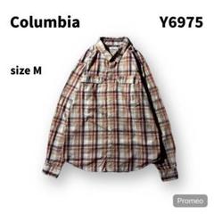 【即購入OK】Columbia 長袖シャツ　サイズM ブラウン系