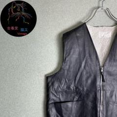 ✮ベスト　ボアベスト　黒　裏地ボア　モコモコ　ゆったりサイズ　XL✮