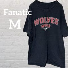 Fanatic プリントロゴ 半袖Tシャツ ブラック M カジュアル レディース
