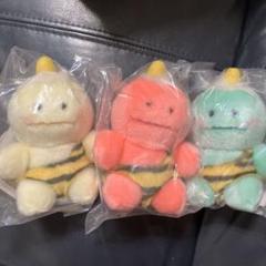 セキグチ ピカポン ぬいぐるみ ピンク、ブルー、イエロー 三体