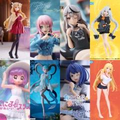 新品プライズ美少女フィギュア8個まとめ売り紲星あかりBanG Dream千早愛音のサムネイル