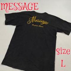 TEAM MESSAGE プリントTシャツ　ブラック　L位　チームメッセージ