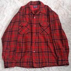Pendleton 60's ウールシャツ　オープンカラー