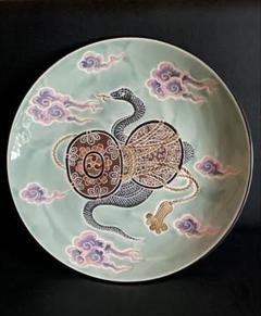 有田焼 秀峰作 美人大皿 有田焼 秀峰 額皿 大皿 絵皿 御所車 梅 46㎝ - メルカリ