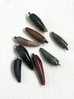 天然石　ビーズ　とうがらし　チリ型　セット