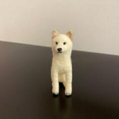 羊毛フェルト 柴犬 白柴