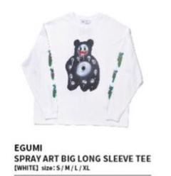 EGUMI SPRAY ART BIG TEE Tシャツ 江口拓也 EGUMI Tシャツ 江口拓也 - メルカリ