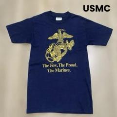 70s80s 米軍USMC Tシャツ シングルステッチ USA製 ビンテージXS