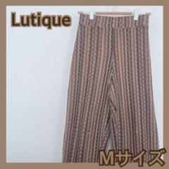❤️ しまむら　Lutique ブラウン Mサイズ　カジュアルパンツ　茶色　レース
