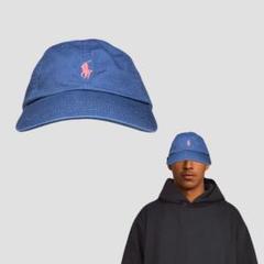 00s RalphLauren CottonCap Blue Pink【NEW】