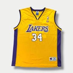 90s NBA Champion LAKERS シャキールオニール M