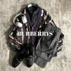 海外c-boy BURBERRYS ネクタイ 3Dニットカーディガンコーデ L