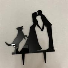 ケーキトッパー ウェディング シルエットの中古 未使用品を探そう メルカリ