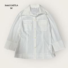 Soleil CAETLA エレガントモードな白シャツ エレガント M