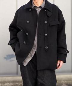 【超美品】エゴトリッピングEGO TRIPPING コートブラック46 EGO TRIPPING（エゴトリッピング）の「mj8029-WOOL STAND COAT