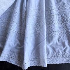 カーテンレース刺繍生地 幅57cm 長さ3m延長可