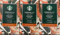 スタバVIAコーヒー デカフェ ハウスブレンド3箱セットおまけ付け