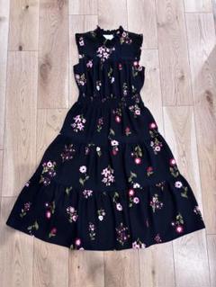 【kate spade/ケイトスペード】シルク混　ロングワンピース　花柄　フレア kate spade/ケイトスペード】シルク混 ロングワンピース 花柄