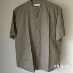 UNIQLO ユニクロ メンズ半袖シャツ オリーブ色 Mサイズ