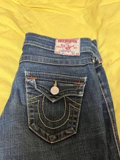 Y2K USA製 トゥルーレリジョン ビジューボタン デニムパンツ