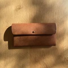 【新品未使用】SAFUJI サフジ ミニ長財布（ホック） キャメル
