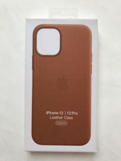 iPhone 12/12Pro レザーケース未使用サドルブラウン純正品 ❸