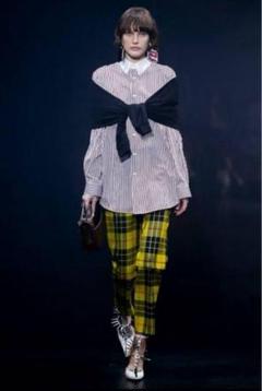 BALENCIAGA バレンシアガ 18ss 2wayドッキングカットソー S バレンシアガ 18ss 2wayドッキングカットソー S イエロー×レッド