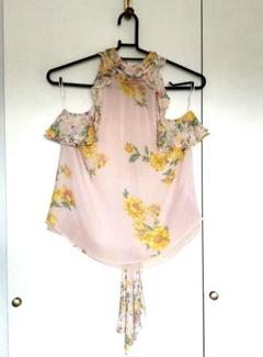 ZARA　花柄ノースリーブシャツ　Msize