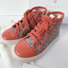 【新品未使用】GUCCI グッチ　スニーカー　オレンジ/ベージュ　15cm 新品未使用】GUCCI グッチ スニーカー オレンジ/ベージュ 15cm