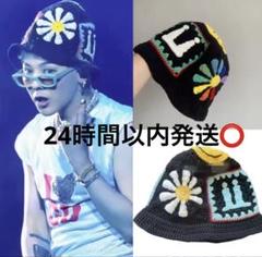 G-DRAGON FC 猫耳 ニット キャップ ビーニー 黒 ジヨン ピマイ