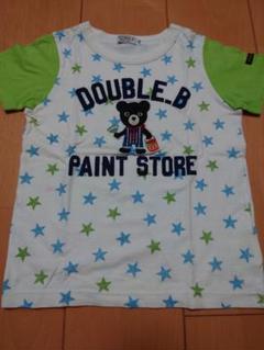 ミキハウス DOUBLE.B 星柄 Tシャツ 110
