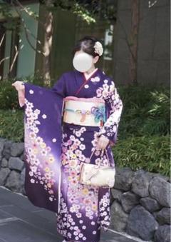 振袖フルセット【33】紫 正絹 成人式 卒業式 - メルカリ