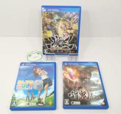 PS vita ソフト3本セット 討鬼伝 朧村正 みんなのゴルフ6 動作品