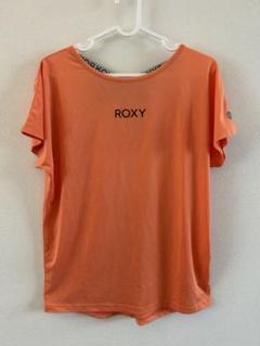 【美品】「ROXY」オレンジTシャツ　ヨガ　スポーツ