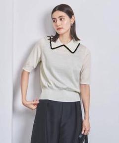 シー ニューヨーク 22AW ハンドクロシェポロカラーニットベスト シー ニューヨーク 22AW ハンドクロシェポロカラーニットベスト
