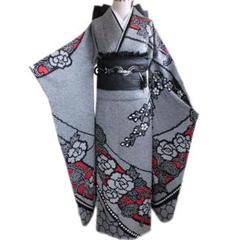 人気黒!振袖ほぼフルセット7点セット帯新品疋田重ね衿帯締め帯揚げRD09 人気黒!振袖ほぼフルセット7点セット帯新品疋田重ね衿帯締め