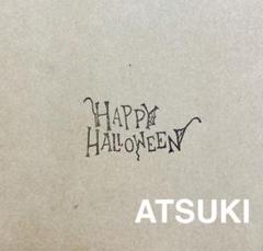 消しゴムはんこ。Halloweenロゴのサムネイル