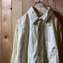 ss2923 US古着 MERONA 長袖シャツ クリームイエロー L