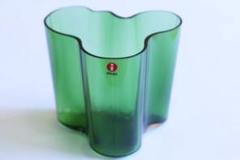 廃盤　未使用　イッタラ　アアルトベース　グリーン 95mm iittala/イッタラ Alvar Aalto フラワーベース H95mm ウォーター