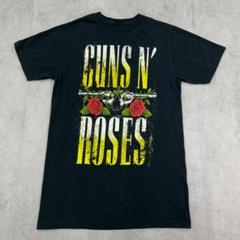 ガンズアンドローゼス　ロゴ　バラ　半袖　Tシャツ　バンド　古着　ブラック　黒　M